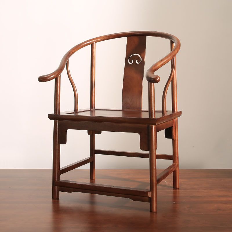 Traditional Style Kitchen Wooden Dining Chairs Dining Arm Side Chairs