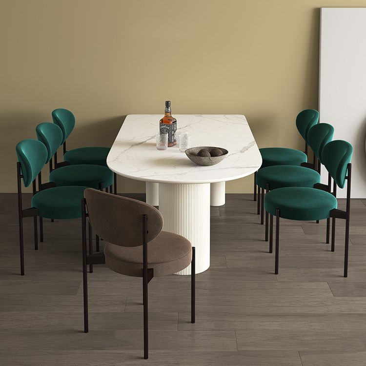 Solid Wood Contemporary Free Form Dining Table Sintered Stone Table for Dining Room and Kitchen Clearhalo ' dining_table' 'Dining Tables & Seating' 'Dining Tables' 'furn' 'furn_dining_table' 'Furniture' 'furniture_dining_table' 'Kitchen & Dining Furniture' 'kitchen&dining_furn' 'kitchen' 'kitchen_dining_table' 1200x1200_83a8f5ef-ed12-471d-a8fd-659d4c41843f