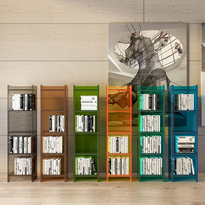 Acrylic Vertical Standard Bookshelf Glam Closed Back Bookshelf for Living Room Clearhalo 'Bookcases' 'furn' 'furn_bookcases' 'Furniture' 'furniture_bookcases' 'kitchen' 'kitchen_bookcases' 'Living Room Furniture' 'Office Furniture' 1200x1200_83aa78e4-6ce6-4dbb-a823-b894fd108988