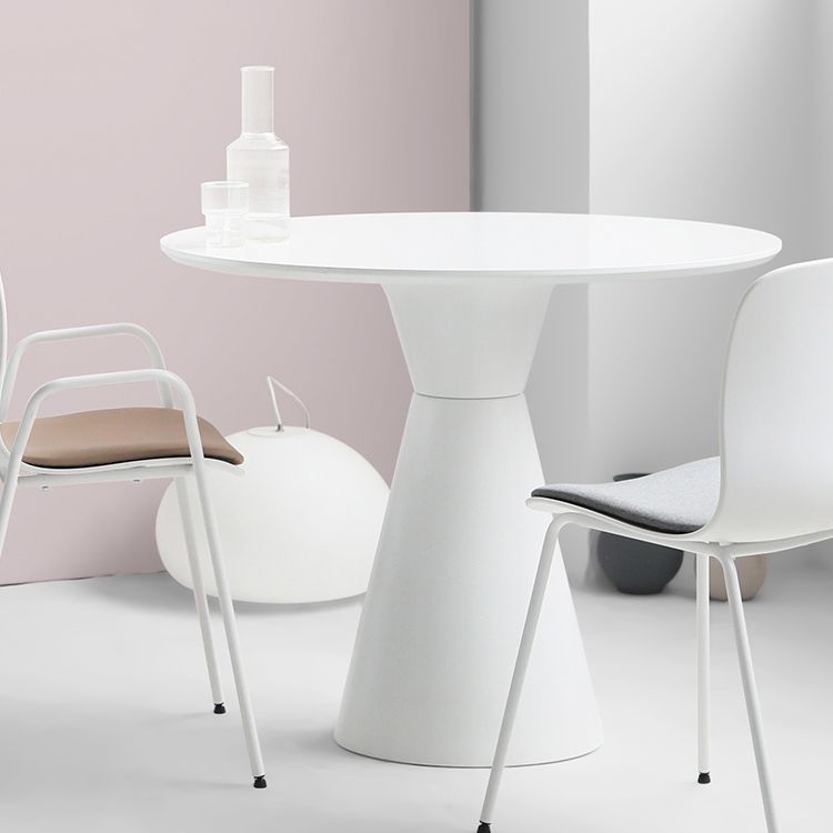 Modern Tulip Base Dining Table Wood and Steel Round Dinette Table for Dining Room Clearhalo ' dining_table' 'Dining Tables & Seating' 'Dining Tables' 'furn' 'furn_dining_table' 'Furniture' 'furniture_dining_table' 'Kitchen & Dining Furniture' 'kitchen&dining_furn' 'kitchen' 'kitchen_dining_table' 1200x1200_83aaccd1-200e-413b-a6ea-680ca4059803