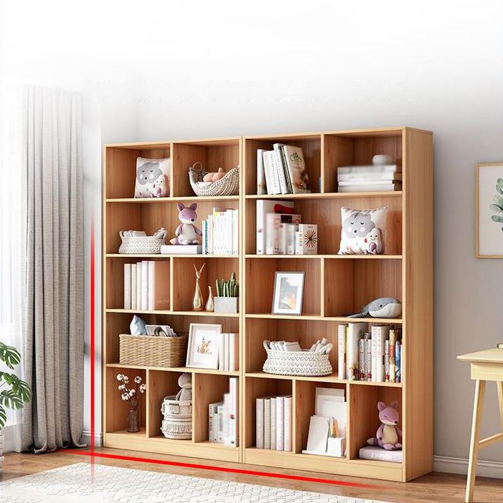 Scandinavian Manufactured Wood Standard Bookshelf Vertical Bookshelf for Living Room Clearhalo 'Bookcases' 'furn' 'furn_bookcases' 'Furniture' 'furniture_bookcases' 'Office Furniture' 1200x1200_83ab7b23-9469-438e-91a3-8210f624106c