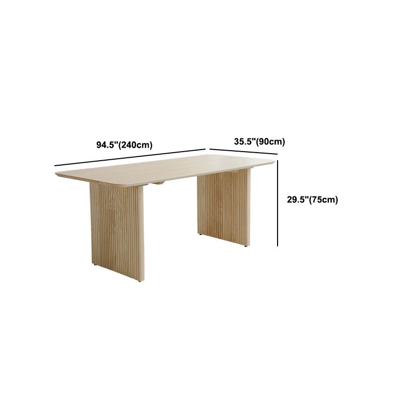 Rechthoekige eettafelset 1/2/5 stuks massief houten eettafel en stoelen