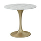 Modern Round Sintered Stone Top Dining Table White Standard Dining Table for Kitchen Clearhalo ' dining_table' 'Dining Tables & Seating' 'Dining Tables' 'furn' 'furn_dining_table' 'Furniture' 'furniture_dining_table' 'Kitchen & Dining Furniture' 'kitchen&dining_furn' 'kitchen' 'kitchen_dining_table' 1200x1200_83af0ee5-bcce-4921-9885-d625fe688f43