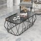 19.6"tall Modern Metal Frame Base Glass Octagonal Coffee Table Clearhalo 'Coffee & Accent Tables' 'Coffee Tables' 'coffee_tables' 'Furniture' 'furniture_coffee_tables' 'Living Room Furniture' 1200x1200_83af35f8-20ba-4dfe-87d8-451af0b98f1e