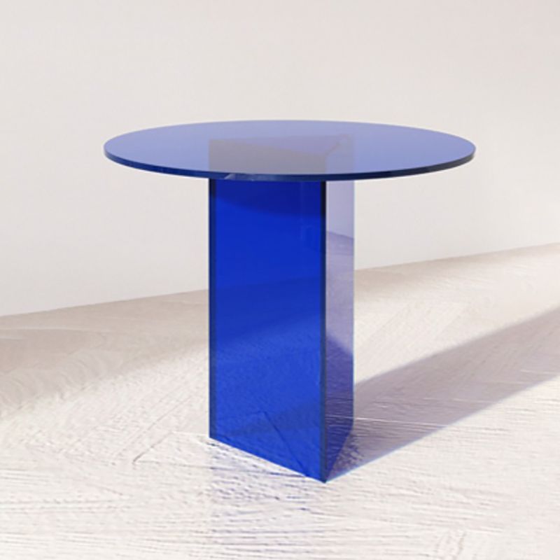 Tavolo laterale Glam largo da 19 "Cleat Acrilico Accento laterale Accento