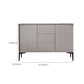 Hedendaags buffet -dressoir met laden Stone en Wood Buffet Server