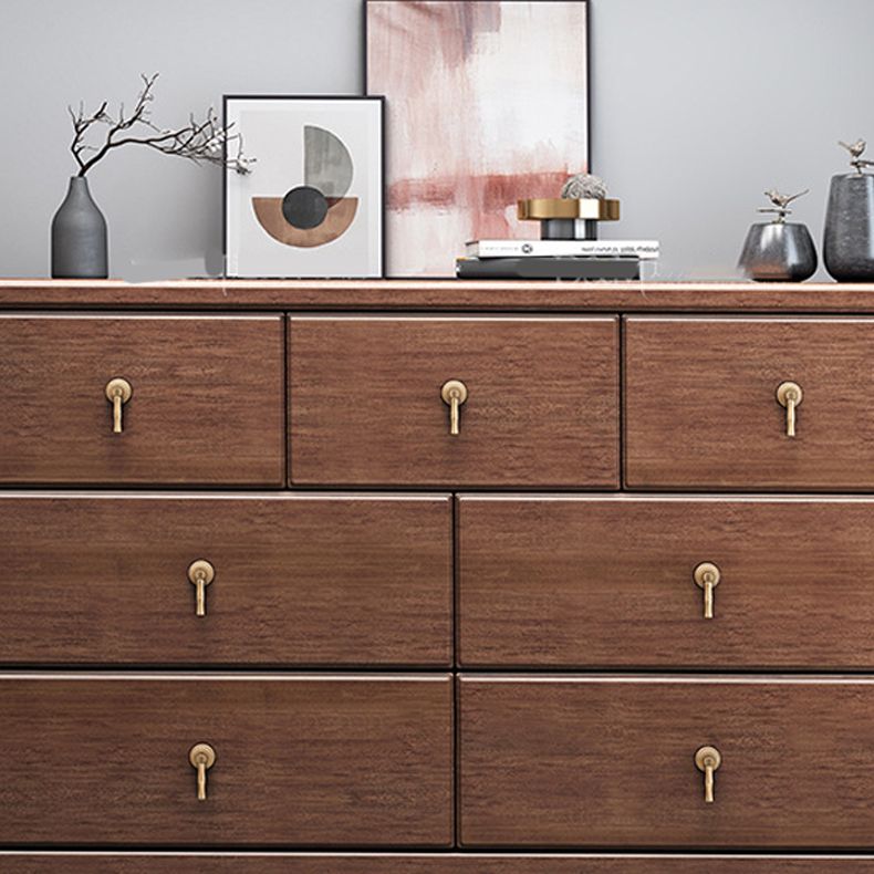 Mid Century Modern Chest Wood Rectangular Chest in Walnut Finish Clearhalo 'Cabinets & Chests' 'cabinets_chests' 'furn' 'furn_cabinets_chests' 'Furniture' 'Living Room Furniture' 1200x1200_83b3b336-a31b-4585-9afb-40d51c79d9f4