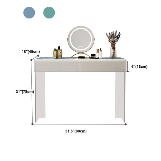 Vanity tavolo da toeletta da toeletta da toeletta per vanità a 2 cassetti contemporanei