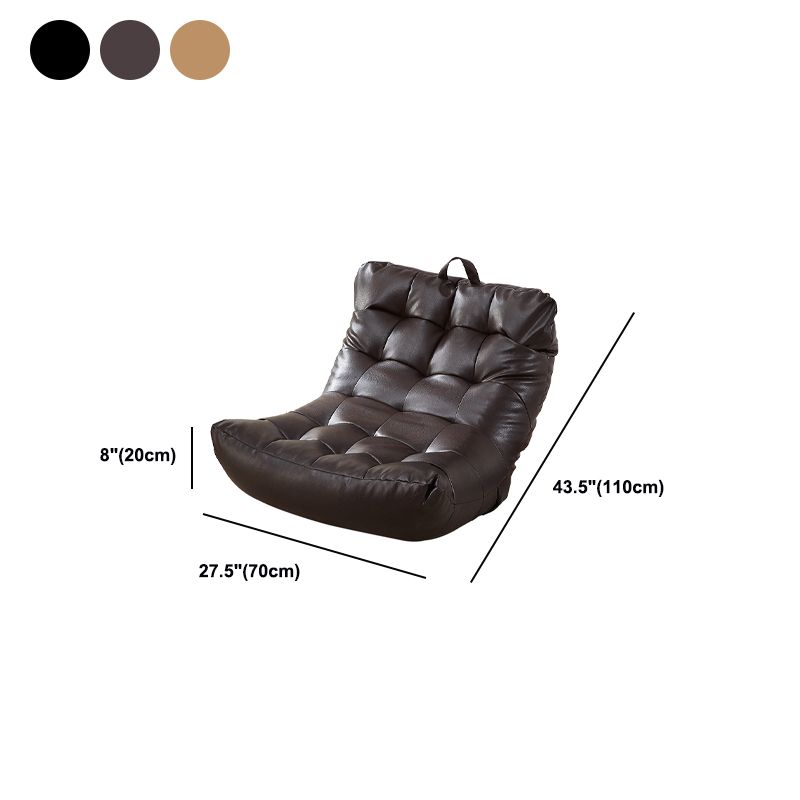 Sedia di divano singolo in stile scandinavo PU PETTA SENZA ARMS STRANDA