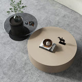 2-Draw-Drum 2 Bündel Couchtische moderne runde Holzcocktail-Tisch-Set