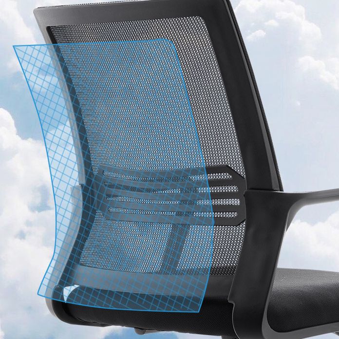 Contemporary Office Chair Mesh Computer Chair Ergonomic Mid Back Chair Clearhalo 'furn' 'furn_office_chair' 'Furniture' 'Office Chairs' 'Office Furniture' 'office_chair' 1200x1200_83b5c3f6-fabc-4e45-a3ce-71e0a4841d91