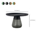 Round Metal Tray Top Coffee Table Glass Pedestal Cocktail Table Clearhalo 'Coffee & Accent Tables' 'Coffee Tables' 'coffee_tables' 'furn' 'furn_coffee_tables' 'Furniture' 'Living Room Furniture' 1200x1200_83b710a1-c278-4ed3-9a0e-bf9a49920a83