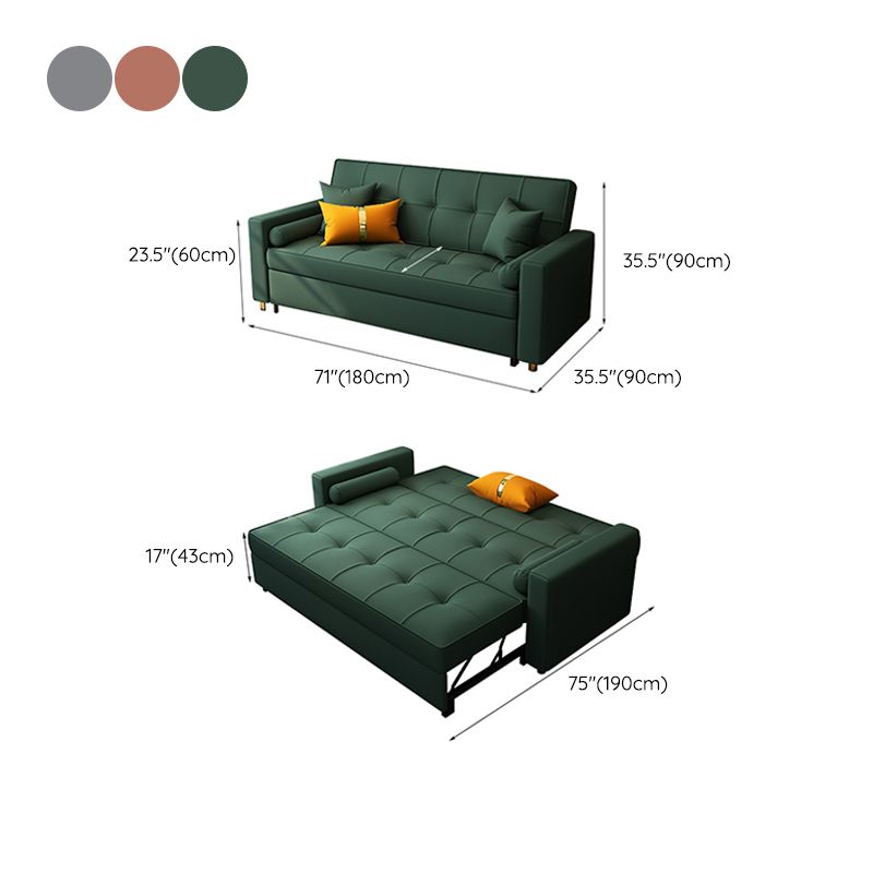 Cama de sofá plegable glamoroso sin angustios de brazos cuadrados Sofas convertibles
