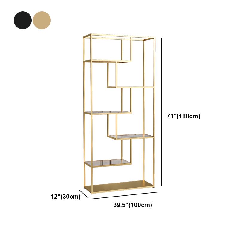 Industrial Open Back Bookshelf with Iron Frame Bookcase for Home Office Clearhalo 'Bookcases' 'furn' 'furn_bookcases' 'Furniture' 'furniture_bookcases' 'Office Furniture' 1200x1200_83b909b1-e5e7-4661-80bf-c445836cb4df