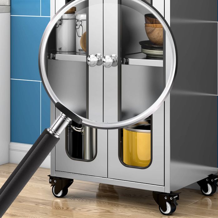 Armadio di sideboard in acciaio cucina moderna moderna server buffet con porta