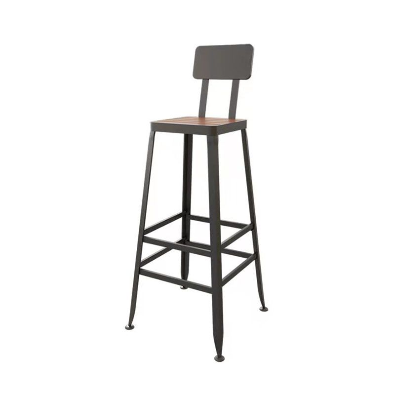 Juego de pub industrial con mesa fija Juego de mesa de bar rectangular de 1/5 piezas