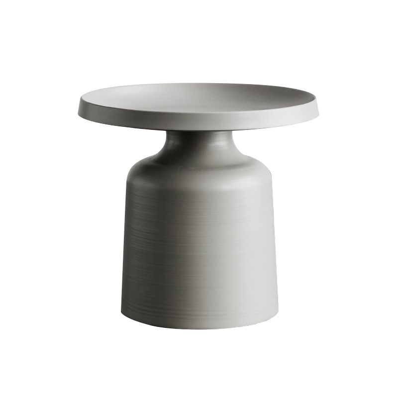 Metallic Sockel Endtabelle Mitte des Jahrhunderts runder Seitentisch