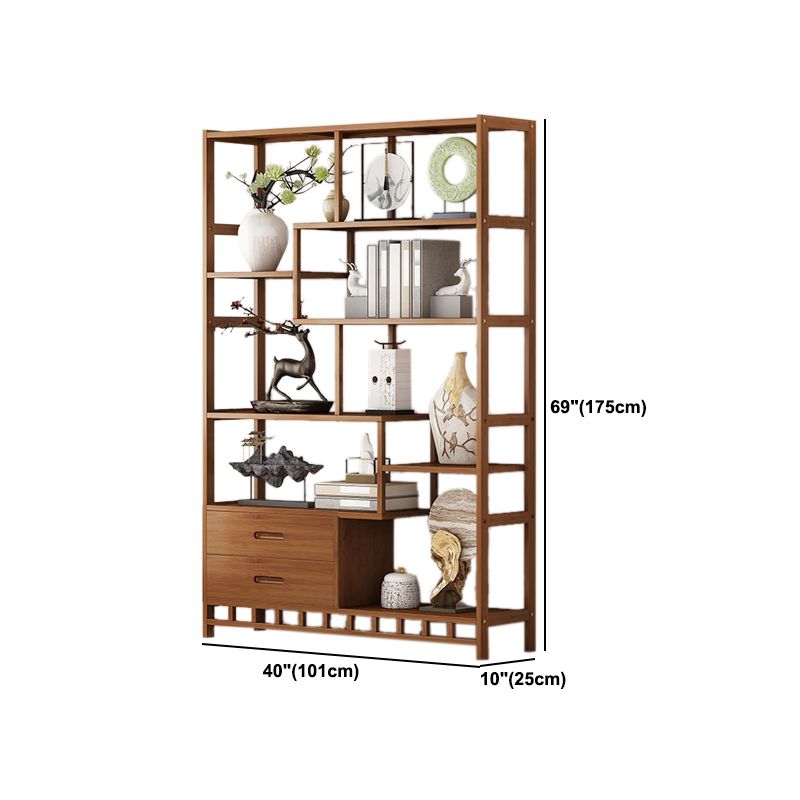 9.84" Wide Modern Wooden Shelf Bookcase Matte Finish Etagere Bookshelf