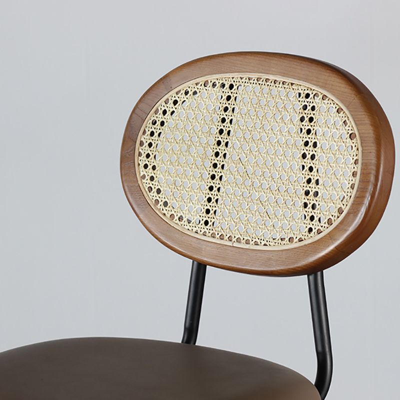 Tabourets de salle à manger bas du dos contemporain tabourets de bar sans coussin avec coussin