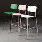 Modern Plastic Bar-stool Square Seat Counter Bar Stool with Metal Legs Clearhalo 'Bar Furniture' 'Bar Stools' 'bar_stools' 'furn' 'furn_bar_stools' 'Furniture' 'Kitchen & Dining Furniture' 1200x1200_83c0a43f-3aaa-4d11-b1ff-e2a5b136fd59