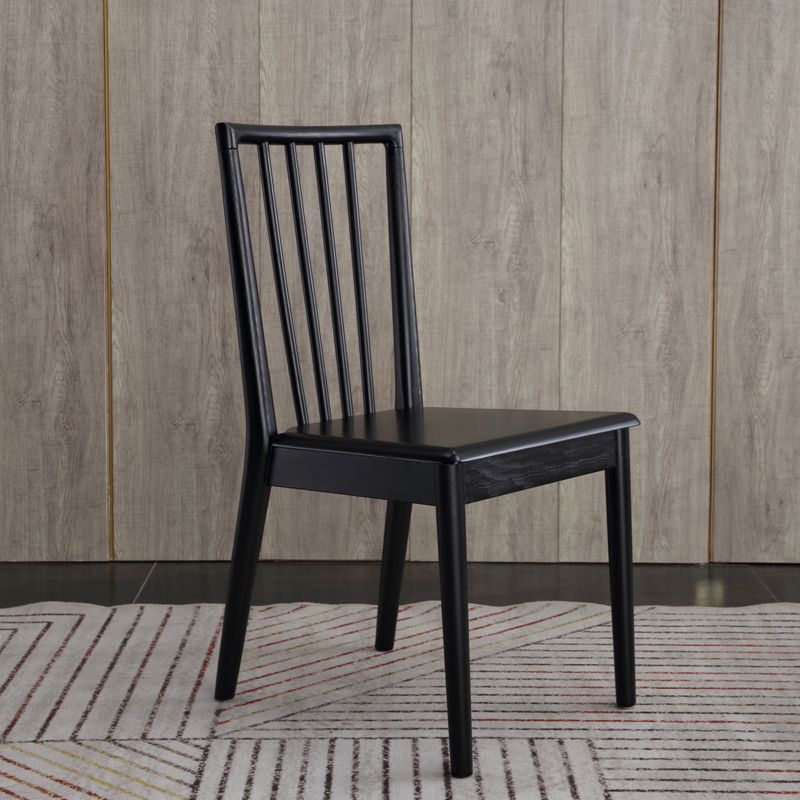 Modern Dining Side Chair 16.5'' Wide Wood Slat Back Chair for Home Use Clearhalo ' kitchen&dining_furn' 'Dining Chairs' 'Dining Tables & Seating' 'dining_chair' 'furn' 'furn_dining_chair' 'Furniture' 'furniture_dining_chair' 'Kitchen & Dining Furniture' 'kitchen' 1200x1200_83c3c61c-32e9-4493-8015-4c24c40a8193
