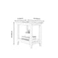 Farmhouse Solid Wood End Table Rectangular Side Table with Shelf Clearhalo 'Coffee & Accent Tables' 'End & Side Tables' 'end_side_table' 'end_side_tables' 'furn' 'furn_end_side_tables' 'Furniture' 'furniture_end_side_table' 'Living Room Furniture' 1200x1200_83c52e6a-a2eb-4ab8-8aa1-c734ed06a7a5