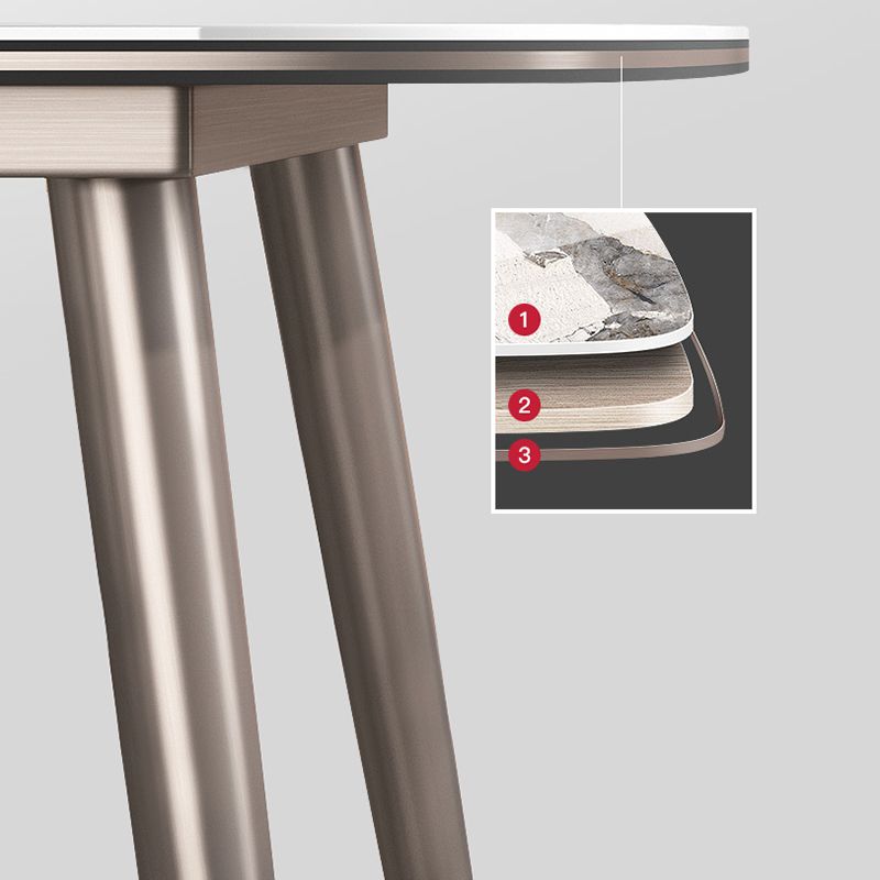 Luxury Style Home Sintered Stone Dining Table 4 Legs Base Rectangle Table Clearhalo ' dining_table' 'Dining Tables & Seating' 'Dining Tables' 'furn' 'furn_dining_table' 'Furniture' 'furniture_dining_table' 'Kitchen & Dining Furniture' 'kitchen&dining_furn' 'kitchen' 'kitchen_dining_table' 1200x1200_83c71448-56fa-4e43-a1fc-cff7b87eeff4