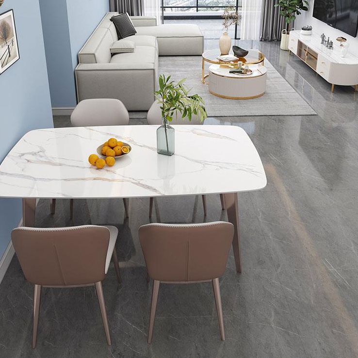 コンテンポラリースタイル1/2/5/7ピースダイニングチェアセットストーン長方形の家具