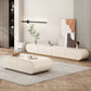 Wooden Coffee or End Table with Storage Drawers Contemporary Abstract