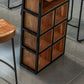 Industrial 1/2/9 Pieces Solid Wood Bar Table Set Fixed Counter Set for Home Use Clearhalo 'Bar Furniture' 'furn' 'furn_home_bar_bar_sets' 'Furniture' 'Home Bars & Bar Sets' 'home_bar_bar_sets' 'Kitchen & Dining Furniture' 1200x1200_83cac292-c89f-4e02-bbf0-dfca44b96b00