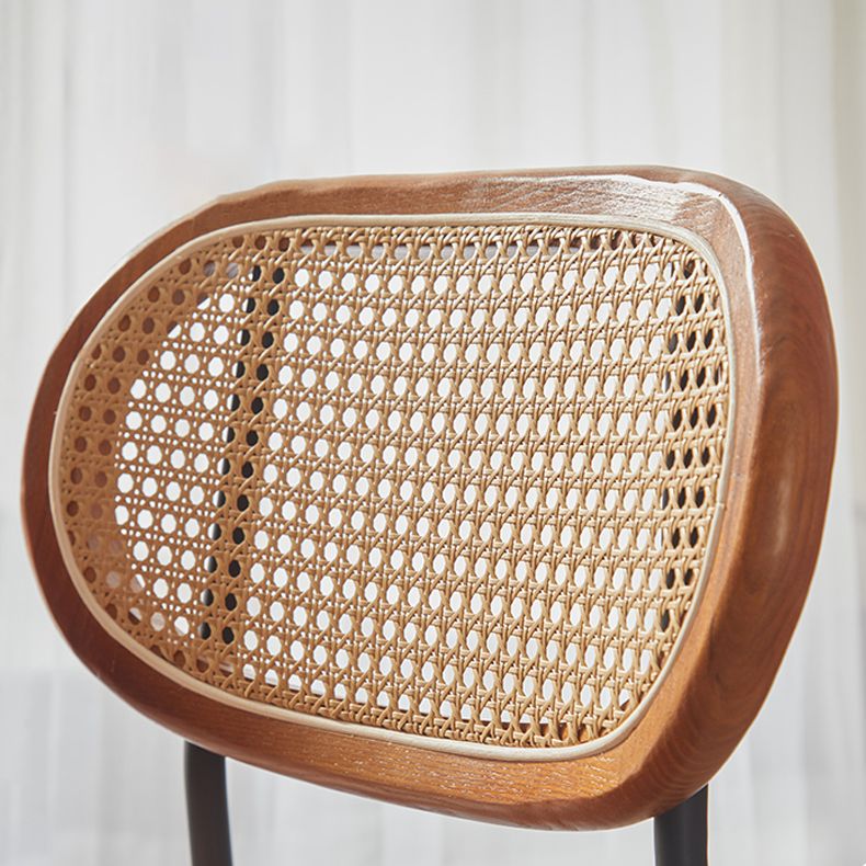 Industrial Design Faux Leather Dining Chairs Open Back Side Chair Clearhalo ' kitchen&dining_furn' 'Dining Chairs' 'Dining Tables & Seating' 'dining_chair' 'furn' 'furn_dining_chair' 'Furniture' 'furniture_dining_chair' 'Kitchen & Dining Furniture' 'kitchen' 1200x1200_83cb97d9-3220-4b45-8861-ed207125ae9c