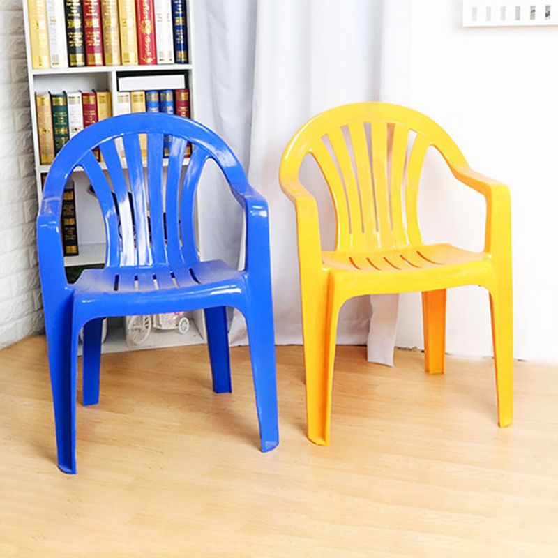 Contemporary Style Plastic Dining Chair Dining Arm Side Chair for Kitchen Clearhalo ' kitchen&dining_furn' 'Dining Chairs' 'Dining Tables & Seating' 'dining_chair' 'furn' 'furn_dining_chair' 'Furniture' 'furniture_dining_chair' 'Kitchen & Dining Furniture' 'kitchen' 1200x1200_83cbca5a-8f5f-4898-aa57-b1091b33d857