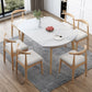 Modern White Round Shape Table Sintered Stone Top Standard Dining Table for Kitchen Clearhalo ' dining_table' 'Dining Tables & Seating' 'Dining Tables' 'furn' 'furn_dining_table' 'Furniture' 'furniture_dining_table' 'Kitchen & Dining Furniture' 'kitchen&dining_furn' 'kitchen' 'kitchen_dining_table' 1200x1200_83cd1532-5d8b-46b3-84b6-21bc6a02f2a4