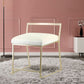 Glam Metal Dining Room Chair Armless Velvet Dining Side Chair for Restaurant Use Clearhalo 'Dining Chairs' 'Dining Tables & Seating' 'dining_chair' 'furn' 'furn_dining_chair' 'Furniture' 'Kitchen & Dining Furniture' 1200x1200_83cdaead-fd77-48e3-8e73-b3281d234f7a