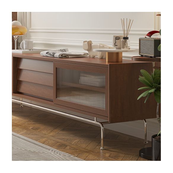 Scandinavian TV Stand Console Solid Wood TV Media Stand with Drawers Clearhalo 'furn' 'furn_tv_stands_entertainment_centers' 'Furniture' 'Living Room Furniture' 'TV Stands & Entertainment Centers' 'TV Stands & Media Storage Furniture' 'tv_stands_entertainment_centers' 1200x1200_83cdf3f0-2795-4347-b233-2c07a9e81ff4
