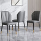 Dining Room Armless Dining Chairs Glam Style Leather Dining Side Chair Clearhalo 'Dining Chairs' 'Dining Tables & Seating' 'dining_chair' 'furn' 'furn_dining_chair' 'Furniture' 'furniture_dining_chair' 'Kitchen & Dining Furniture' 1200x1200_83cef85e-120e-487c-bdb4-14acd7b744e9
