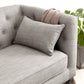 Tufted Fabric Sofa with Tuxedo Arm in Gray Contemporary Style Clearhalo 'furn' 'furn_sofas' 'Furniture' 'Living Room Furniture' 'Sofa' 'sofas' 1200x1200_83d03abc-e67b-4147-8794-67eac4b46cee