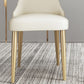 Kitchen Home Glam Chair Sedia da pranzo senza braccioli con imbottitura