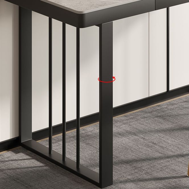 Escritorio de escritura contemporánea escritorio de trineo rectangular para dormitorio