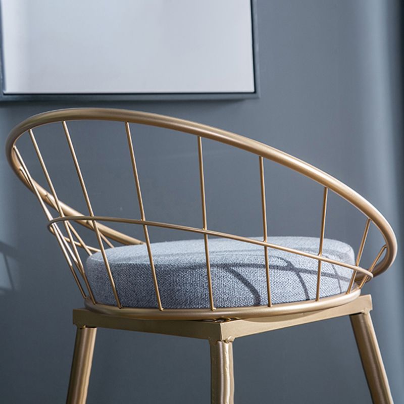 Tabouret de comptoir en or et noir