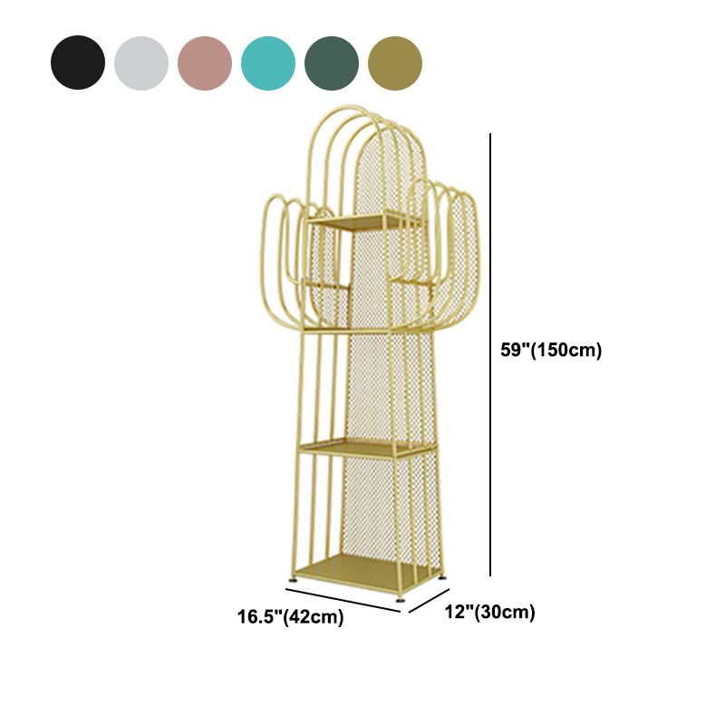 Closed Back Metal Bookcase Scandinavian Style Bookshelf for Home Office Clearhalo 'Bookcases' 'furn' 'furn_bookcases' 'Furniture' 'furniture_bookcases' 'kitchen' 'kitchen_bookcases' 'Living Room Furniture' 'Office Furniture' 1200x1200_83d49d4f-124c-46ac-89cf-862d2700d6d0