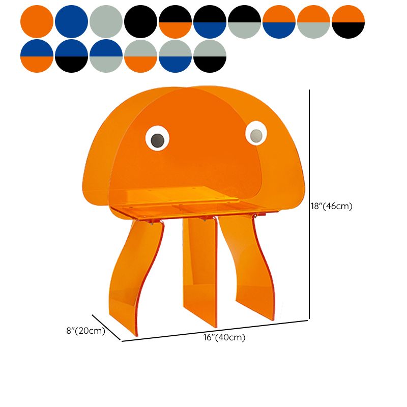 Modern Antique Finish Shelf Bookcase Acrylic Geometric Bookshelf