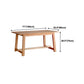 Contemporary Style Furniture Trestle Pine Solid Wood Dining Site Table for Home Clearhalo ' dining_table' 'Dining Tables & Seating' 'Dining Tables' 'furn' 'furn_dining_table' 'Furniture' 'furniture_dining_table' 'Kitchen & Dining Furniture' 'kitchen&dining_furn' 'kitchen' 'kitchen_dining_table' 1200x1200_83d8d89f-484c-4f75-837f-3dd7bfdd13f4