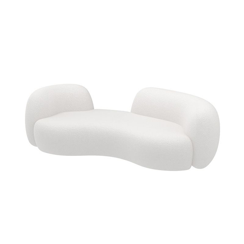 Hedendaagse smokingarmbank Witte strakke achterstoelen voor woonkamer