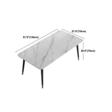 モダンな長方形1/2/5/7ピースダイニングセットストーントップレッグ屋内ディネットセット