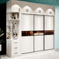 Contemporary Wardrobe White Colour Wooden Wardrobe Closet With 2 Drawers Clearhalo 'Armoires & Wardrobes' 'armoires_wardrobes' 'Bedroom Furniture' 'furn' 'furn_armoires_wardrobes' 'Furniture' 1200x1200_83d95077-c1b4-451d-a9d9-af6d051ab7e0
