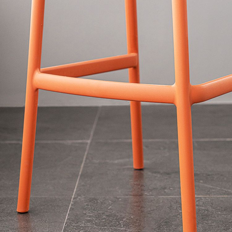 Nordic Stackable Bar-stool Plastic Counter Bar Stool with Plastic Legs for Home Clearhalo 'Bar Furniture' 'Bar Stools' 'bar_stools' 'furn' 'furn_bar_stools' 'Furniture' 'furniture_bar_stools' 'Kitchen & Dining Furniture' 1200x1200_83da14e1-8ff7-4c3a-815e-fe971bf47495