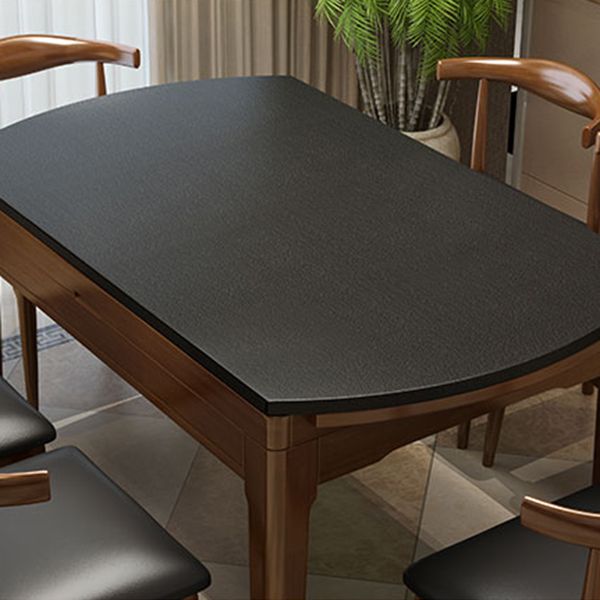 Kitchen Contemporary Dinner Table 4 Legs Extendable Dining Table Clearhalo 'Dining Tables & Seating' 'Dining Tables' 'dining_table' 'furn' 'furn_dining_table' 'Furniture' 'Kitchen & Dining Furniture' 1200x1200_83db7dda-43b4-4a65-bb1d-aaca0468858f