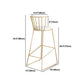 Juego de mesa de bar Glam, mesa de mostrador rectangular de madera de pino de 1/3 piezas con taburete alto