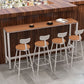 Contemporary Dining Stools Metal Low Back Bar Stools with Footrest Clearhalo 'Bar Furniture' 'Bar Stools' 'bar_stools' 'furn' 'furn_bar_stools' 'Furniture' 'Kitchen & Dining Furniture' 1200x1200_83ddd8f3-e1c1-431c-8c25-ecd351f450a1